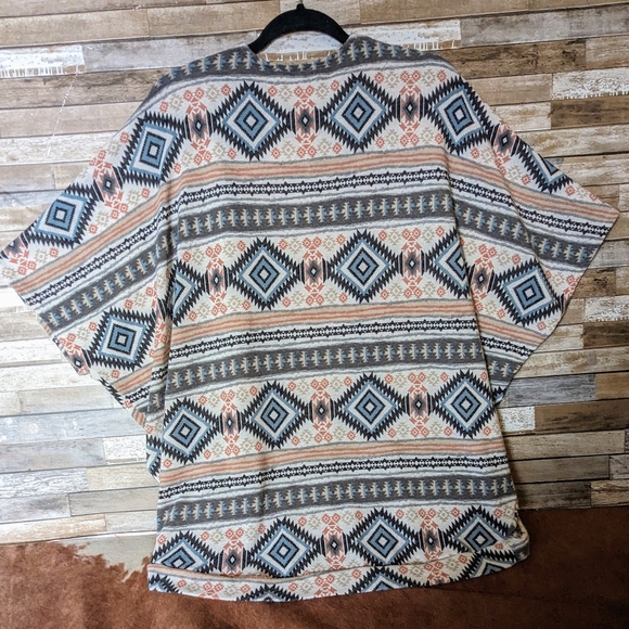 Twenty Second Aztec Short Sleeve Drop Shoulder Cardigan - Picture 10 of 16